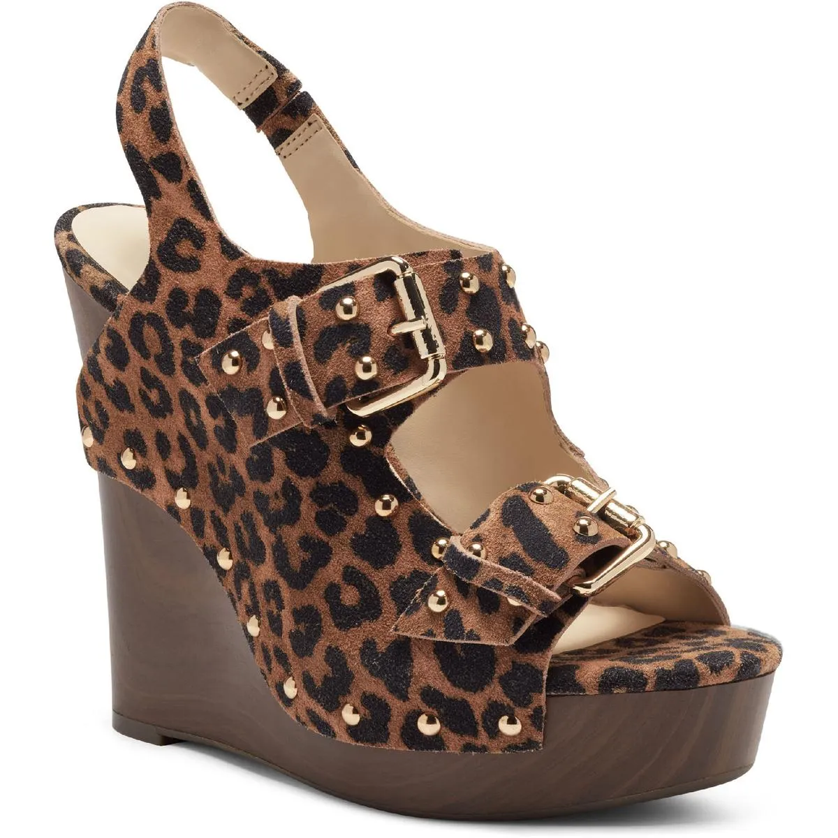 Jessica Simpson Tymina Women's Studded Leather Platform Wedge Sandals