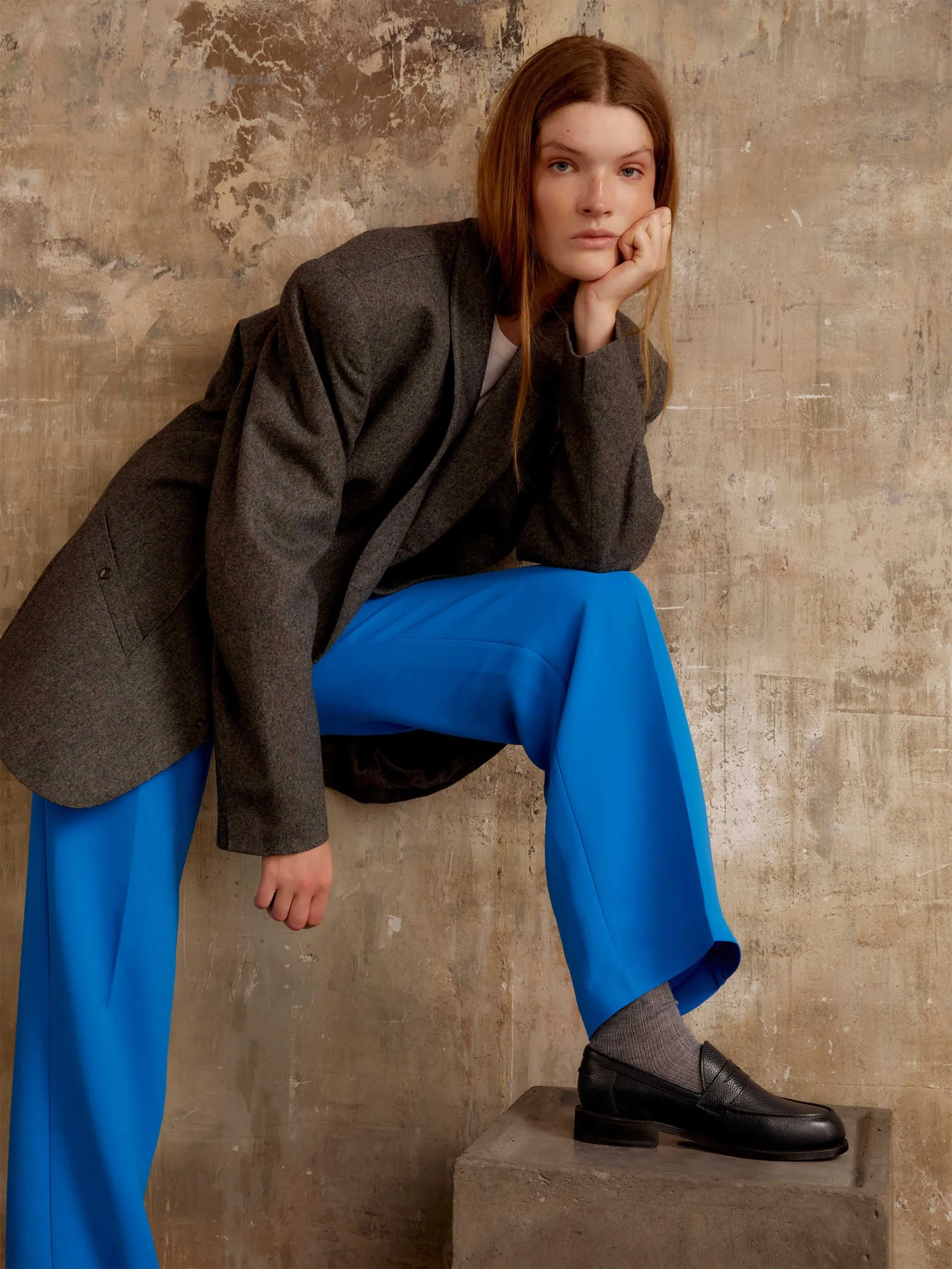 Midnight navy Ludo Penny loafer